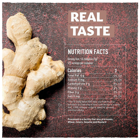 Eastanbul Ginger Root, 4.4oz Whole Dried Ginger Roots, Dried Raw Ginger, Sun-Dehydrated Ginger, For Crushed Ginger, Culinary Grade Dried Ginger No...